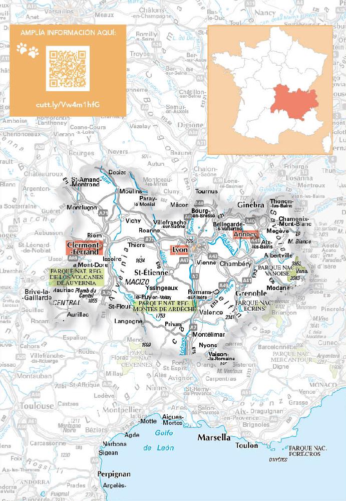 Ruta dog trip por Auvergne-Rhone-Alpes