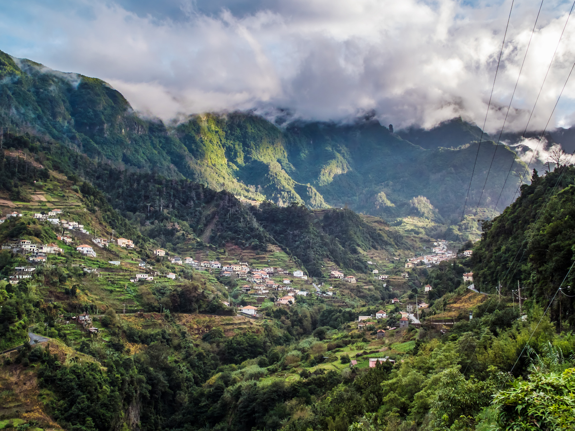 Valle del interior de Madeira