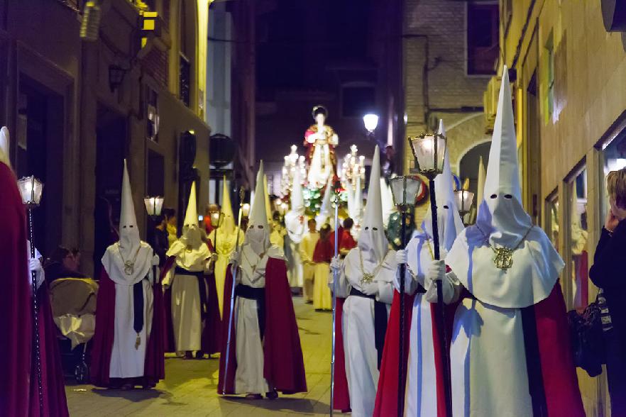 Procesión noctura en la Semana Santa murciana